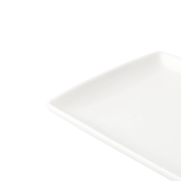 Browne Foundation Coupe Plate Rectangular, 31.3x20.3cm/ 12.25x8", Porcelain (5630188) - iFoodservice Online