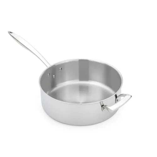Browne Foundation Thermalloy Sauce Pan, Tri - Ply, 11"/28cm, 6qt/5.68l, Stainless Steel (5724206) - iFoodservice Online