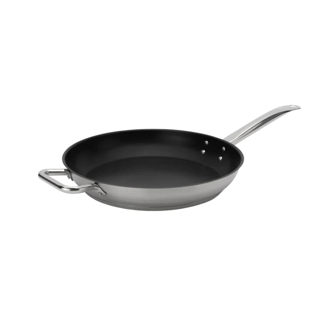 Browne Fry Pan, 12.5x2"/31.8x5.1cm,Stainless Steel Non - Stick Excalibur (5734062) - iFoodservice Online