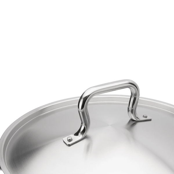 Browne Stock Pot, W/Cover, 8qt/7.57l, 9.4x6.5"/23.9x16.5cm,Stainless Steel (5733908) - iFoodservice Online