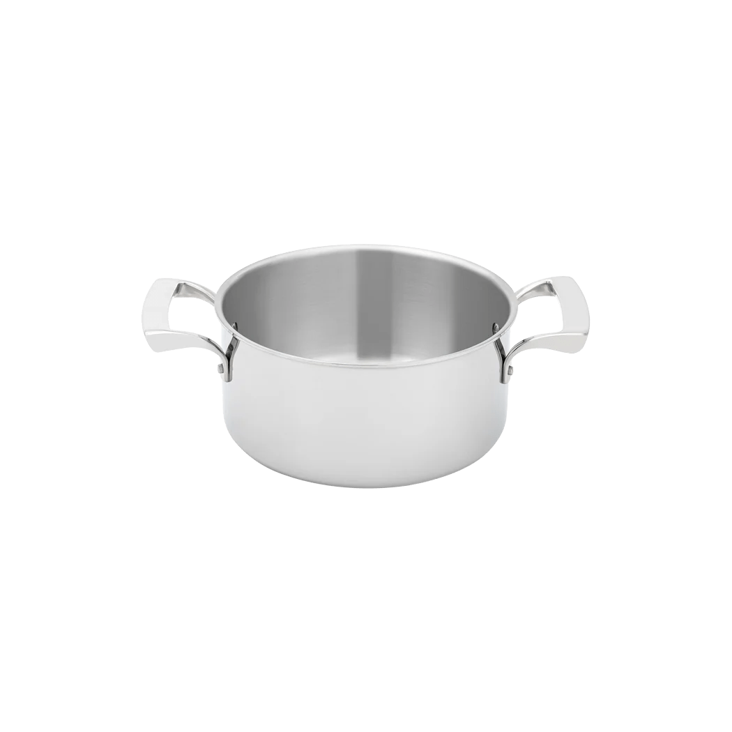 Browne Thermalloy Sauce Pot, Tri - Ply, 8"/20cm, 3qt/2.8l,Stainless Steel (5724223) - iFoodservice Online