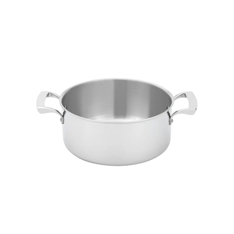 Browne Thermalloy Sauce Pot, Tri - Ply, 9.5"/24cm, 5qt/4.7l, Stainless Steel (5724225) - iFoodservice Online