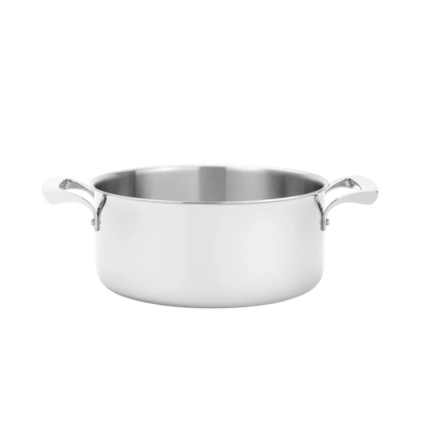 Browne Thermalloy Sauce Pot, Tri - Ply, 9.5"/24cm, 5qt/4.7l, Stainless Steel (5724225) - iFoodservice Online