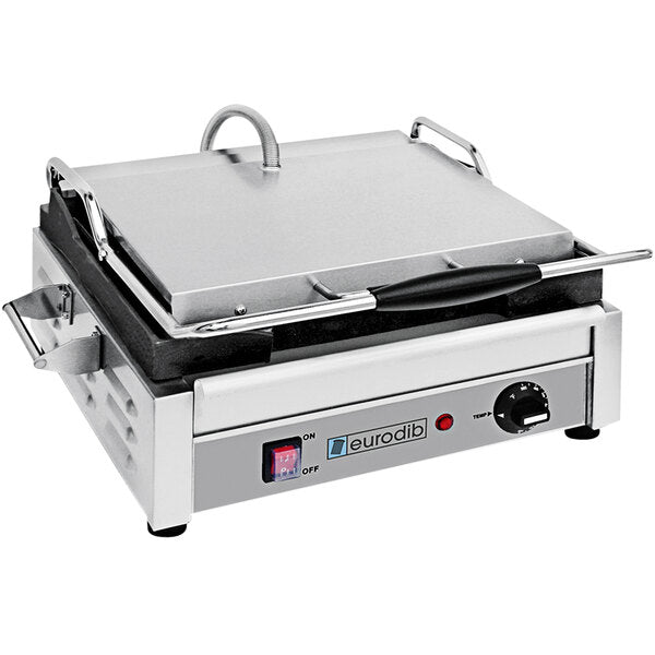 Eurodib Flat Medium Panini Grill 15" x 10" 240v SFE02340 240 - iFoodservice Online