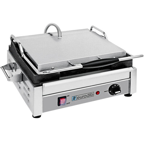 Eurodib Flat Medium Panini Grill 15" x 10" 240v SFE02340 240 - iFoodservice Online
