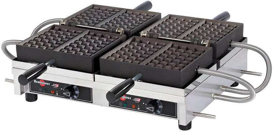 Eurodib Krampouz Waffle Maker 4x6 Br Double Cetlus (WECCBBAT) - iFoodservice Online