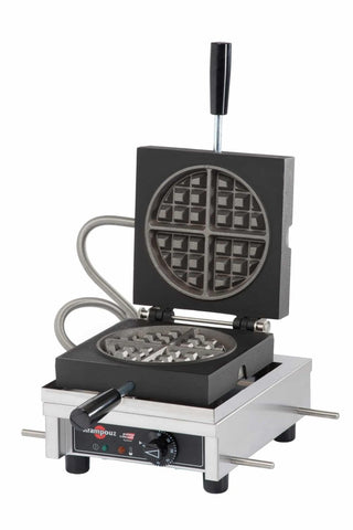 Eurodib Krampouz Waffle Maker 4x8 Round 90deg Cetlus (WECCCCAS) - iFoodservice Online