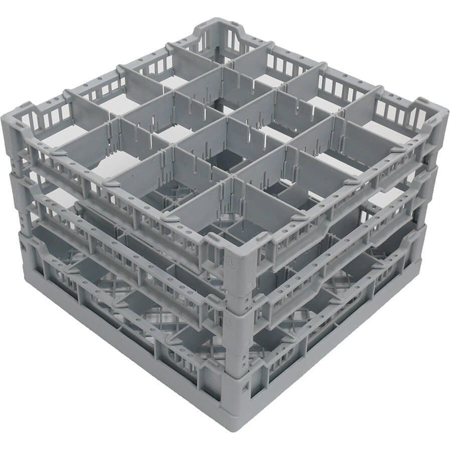 Eurodib Lamber 16 Compartment Glass Washer Rack, Gray (CC00125) - iFoodservice Online