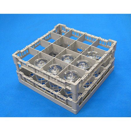 Eurodib Lamber Rack 16 Compartment Lamber Glass Rack H160, (CC00123) - iFoodservice Online