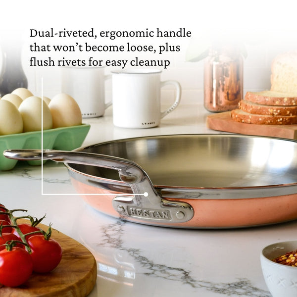 Hestan CopperBond® 12.5" Induction Copper Skillet (31591) - iFoodservice Online