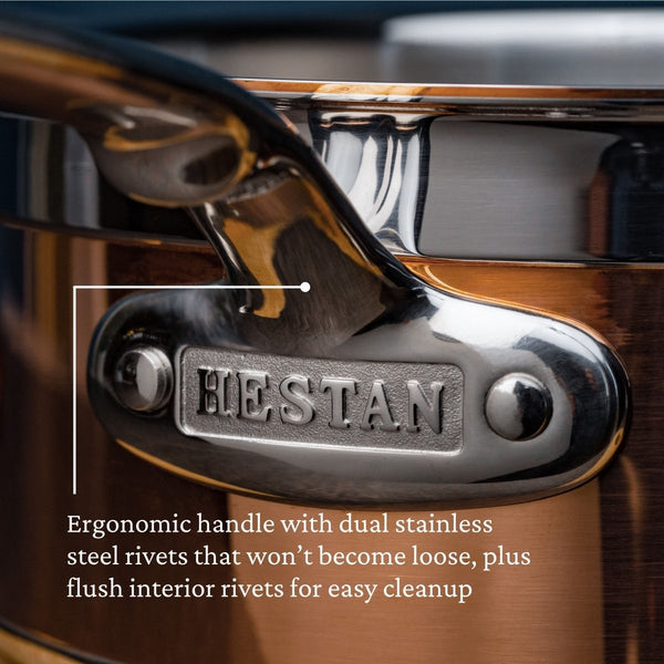 Hestan CopperBond® 4-Quart Induction Copper Saucepan with Lid (31596) - iFoodservice Online