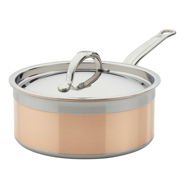 Hestan CopperBond® Aura™ 3-Quart Professional Copper Saucepan with Lid (31837) - iFoodservice Online