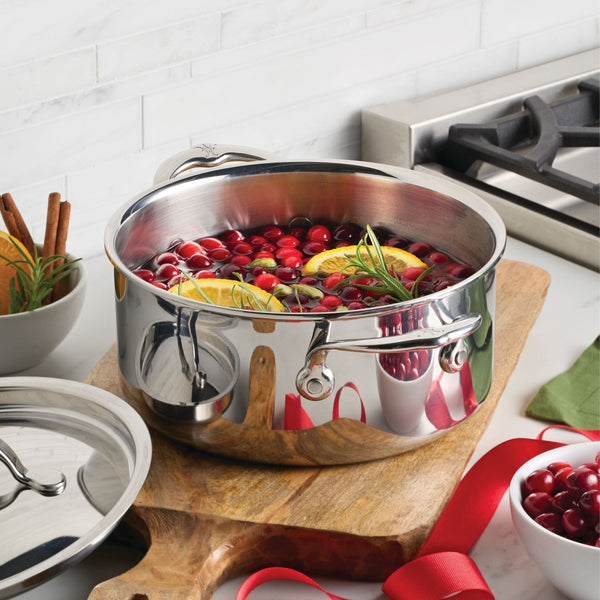 Hestan Hestan ProBond® Luxe™ 17-Piece Polished Professional Clad Stainless Steel Cookware Set (4169281) - iFoodservice Online