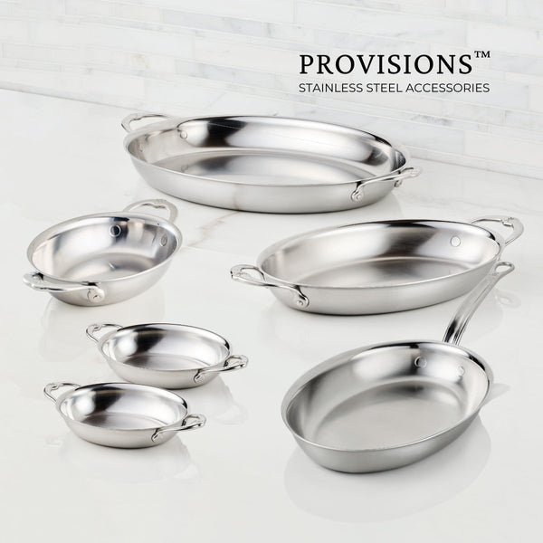 Hestan Hestan Provisions Polished Stainless-Steel Roaster:Small (31788) - iFoodservice Online