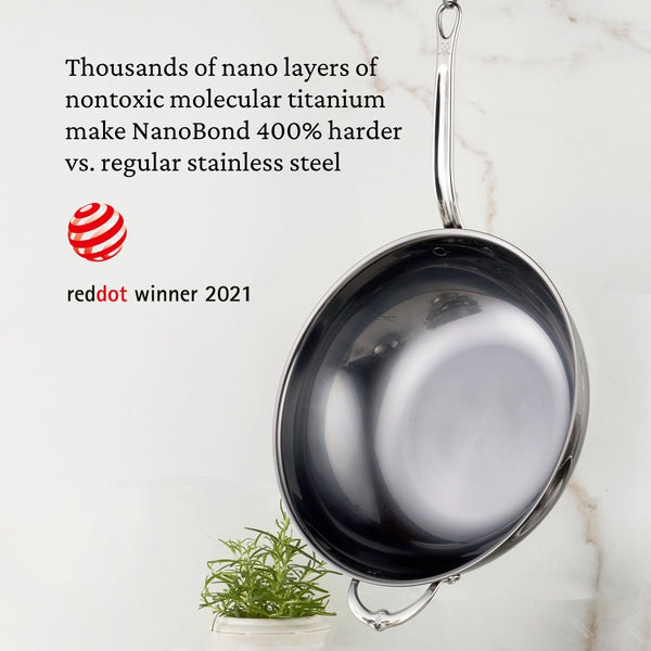 Hestan NanoBond® Molecular Titanium 14" Chefs Pan (60042) - iFoodservice Online