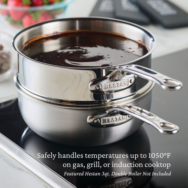Hestan NanoBond® Molecular Titanium 2-Quart Saucier with Lid (60045) - iFoodservice Online