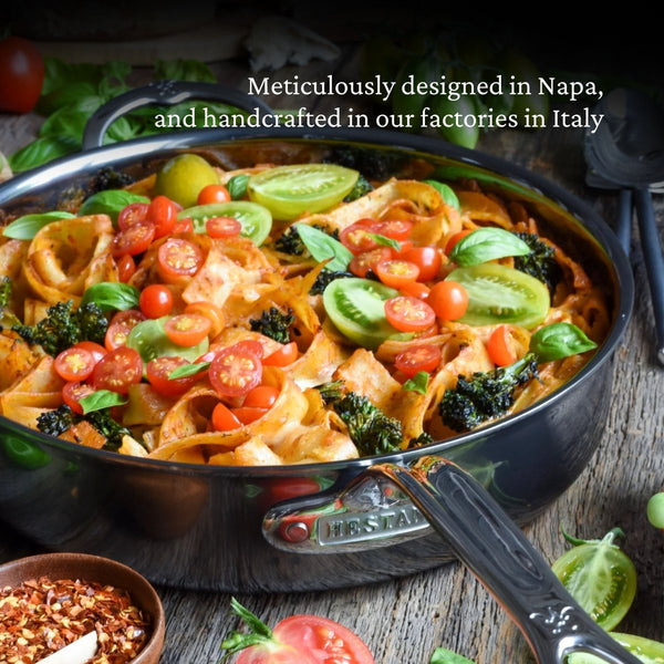 Hestan NanoBond® Molecular Titanium 5-Quart Sauté Pan with Lid (60028) - iFoodservice Online