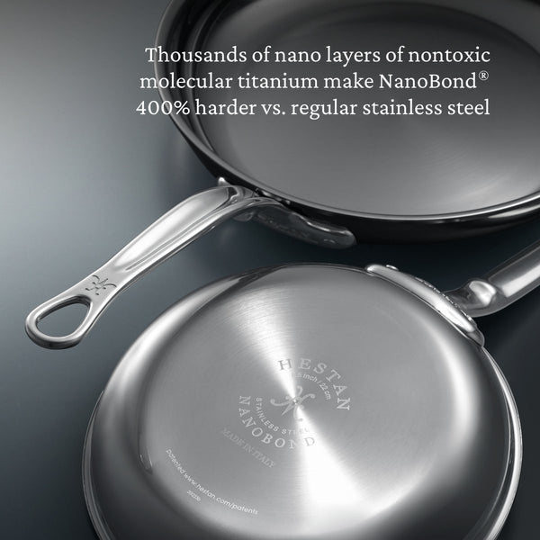 Hestan NanoBond® Molecular Titanium Stainless Steel 11" Skillet (60030) - iFoodservice Online