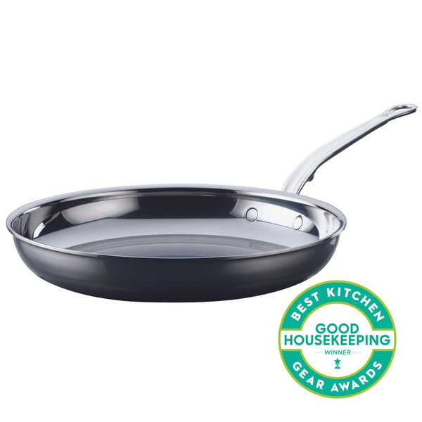 Hestan NanoBond® Molecular Titanium Stainless Steel 12.5" Skillet (60031) - iFoodservice Online