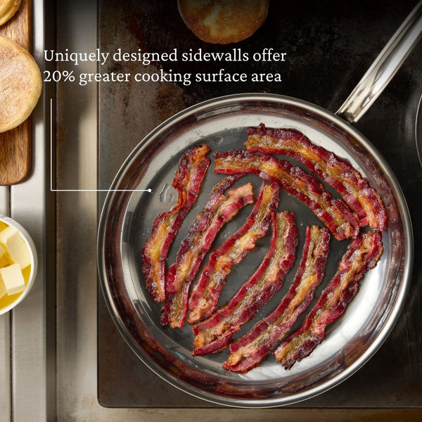 Hestan NanoBond® Molecular Titanium Stainless Steel 12.5" Skillet (60031) - iFoodservice Online