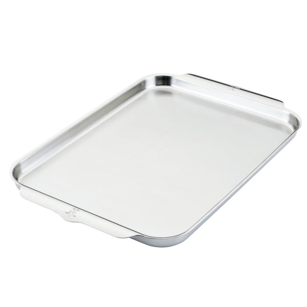 Hestan OvenBond® 13" x 18" Tri-Ply Clad Stainless Steel Half Sheet Pan (48650) - iFoodservice Online