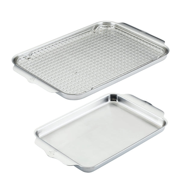 Hestan OvenBond® 3-Piece Tri-ply Clad Stainless Steel Ovenware Set (48654) - iFoodservice Online