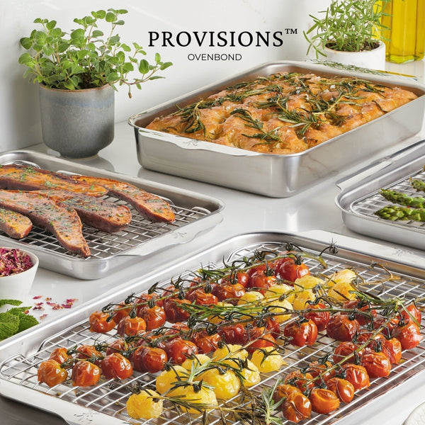 Hestan OvenBond® 3-Piece Tri-ply Clad Stainless Steel Ovenware Set (48654) - iFoodservice Online
