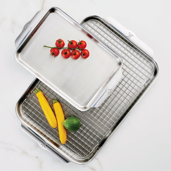 Hestan OvenBond® 3-Piece Tri-ply Clad Stainless Steel Ovenware Set (48654) - iFoodservice Online