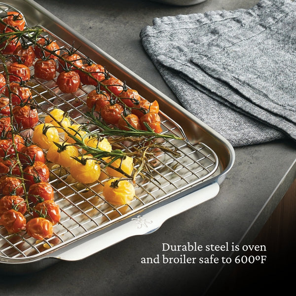 Hestan OvenBond® 3-Piece Tri-ply Clad Stainless Steel Ovenware Set (48654) - iFoodservice Online