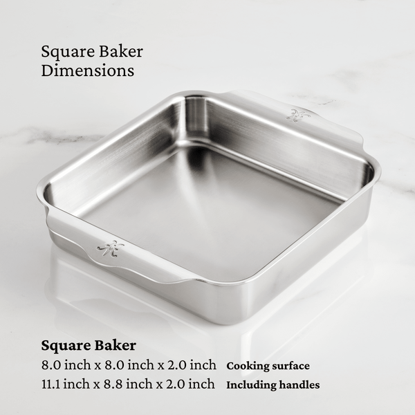 Hestan OvenBond® 7-Piece Tri-ply Clad Stainless Steel Gourmet Essentials Ovenware Set (50421) - iFoodservice Online