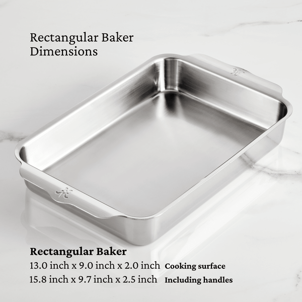 Hestan OvenBond® 7-Piece Tri-ply Clad Stainless Steel Gourmet Essentials Ovenware Set (50421) - iFoodservice Online