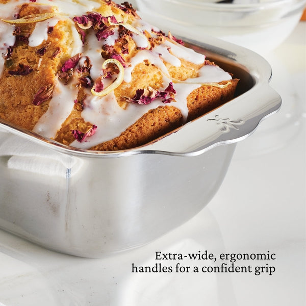 Hestan OvenBond® 9" x 5" Tri-ply Clad Stainless Steel 1lbs. Loaf Pan (48825) - iFoodservice Online