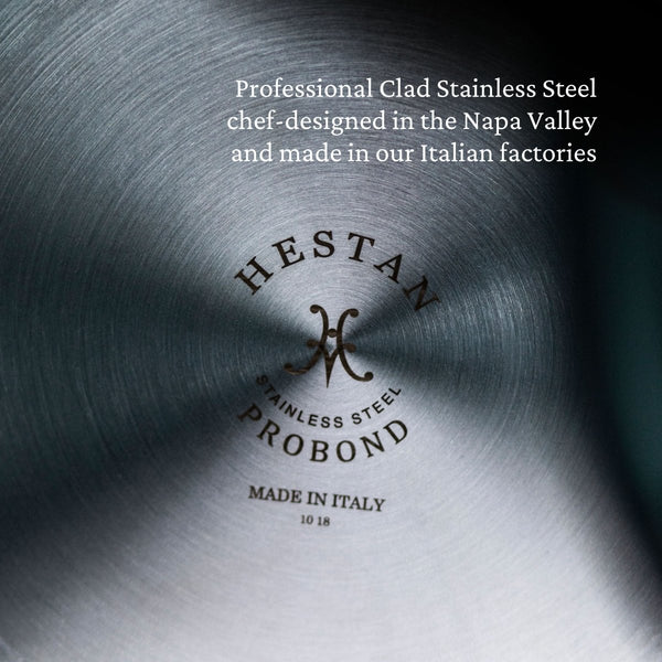 Hestan ProBond® Forged 10-Piece Professional Clad Stainless Steel Cookware Set with TITUM® Nonstick (31644) - iFoodservice Online
