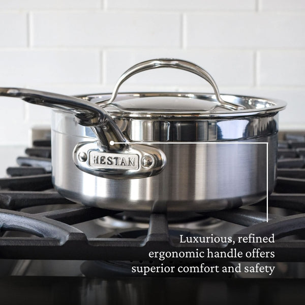 Hestan ProBond® Forged 10-Piece Professional Clad Stainless Steel Cookware Set with TITUM® Nonstick (31644) - iFoodservice Online