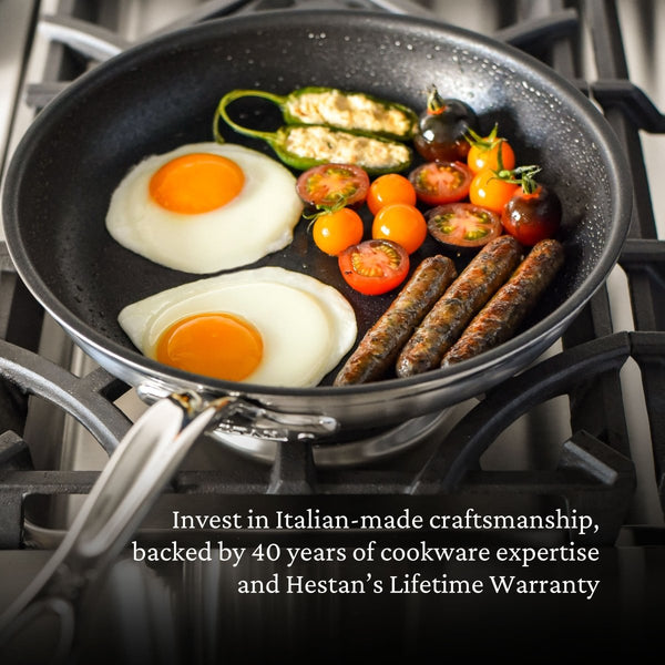 Hestan ProBond® Forged 10-Piece Professional Clad Stainless Steel Cookware Set with TITUM® Nonstick (31644) - iFoodservice Online