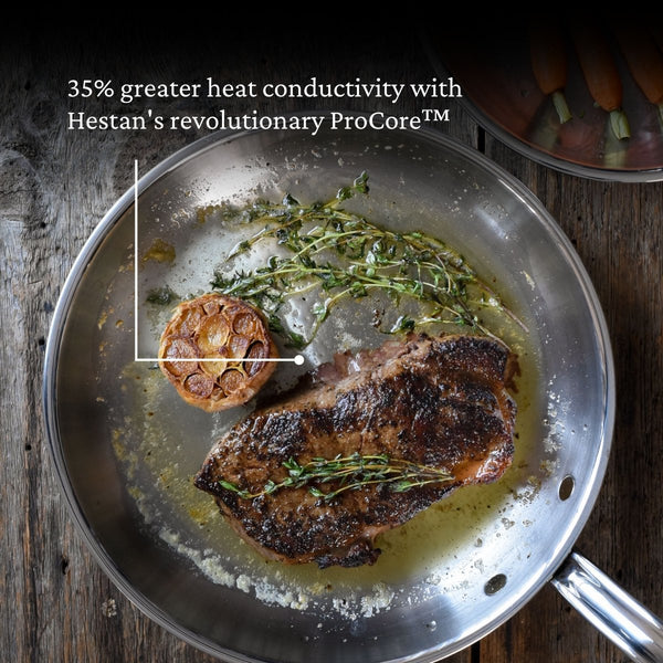Hestan ProBond® Forged 11" Professional Clad Stainless Steel Skillet (31574) - iFoodservice Online