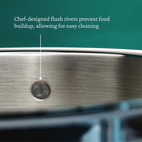 Hestan ProBond® Forged 12.5" Professional Clad Stainless Steel Skillet (31576) - iFoodservice Online