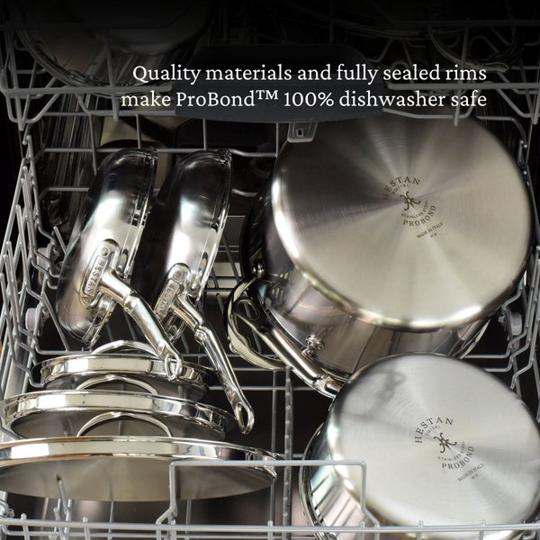Hestan ProBond® Forged 12.5" Professional Clad Stainless Steel Skillet with TITUM Nonstick (31577) - iFoodservice Online