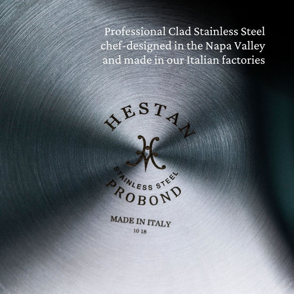 Hestan ProBond® Forged 14" Professional Clad Stainless Steel Wok with Dome Lid (31583) - iFoodservice Online