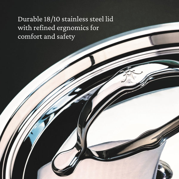 Hestan ProBond® Forged 2-Quart Professional Clad Stainless Steel Saucepan with Lid (31564) - iFoodservice Online
