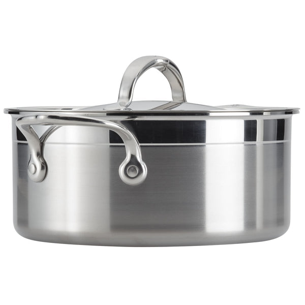 Hestan ProBond® Forged 3-Quart Professional Clad Stainless Steel Soup Pot with Lid (31582) - iFoodservice Online