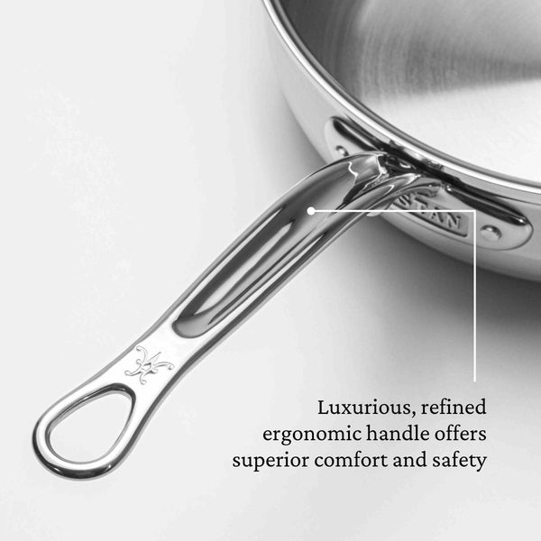 Hestan ProBond® Forged 3.5-Quart Professional Clad Stainless Steel Essential Pan with Lid (31646) - iFoodservice Online