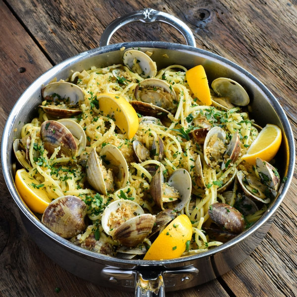 Hestan ProBond® Forged 3.5-Quart Professional Clad Stainless Steel Sauté Pan with Lid (31568) - iFoodservice Online