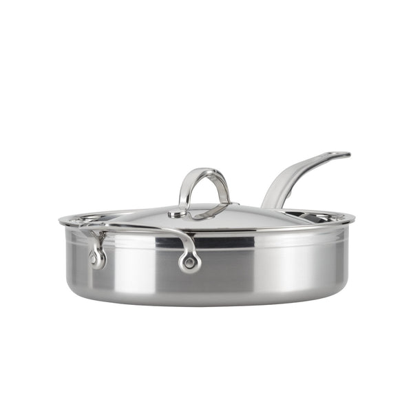 Hestan ProBond® Forged 3.5-Quart Professional Clad Stainless Steel Sauté Pan with Lid (31568) - iFoodservice Online