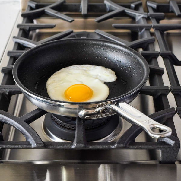 Hestan ProBond® Forged 8.5" Professional Clad Stainless Steel Skillet with TITUM Nonstick (31573) - iFoodservice Online