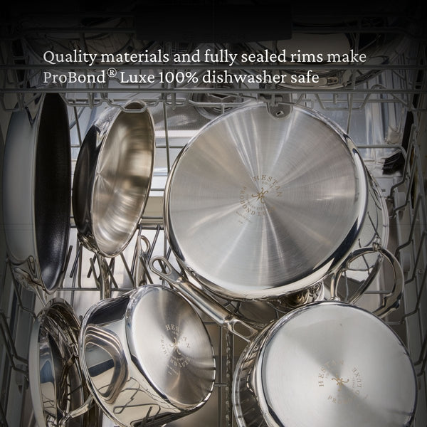 Hestan ProBond® Luxe 0.75-Qt. Polished Professional Clad Stainless Steel Butter Warmer (31791) - iFoodservice Online