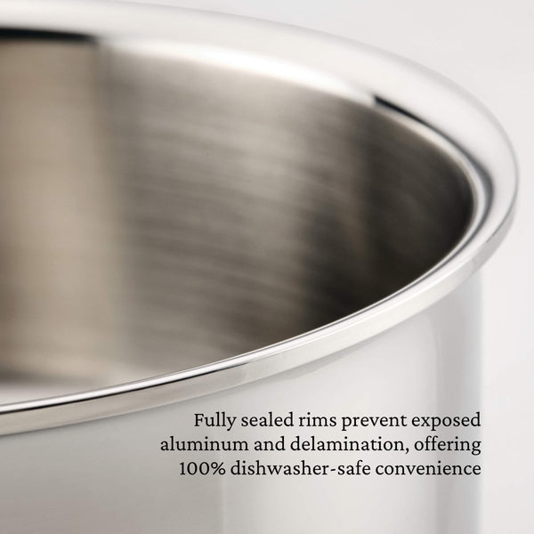 Hestan ProBond® Luxe 10-Piece Professional Clad Stainless Steel Cookware Set (31768) - iFoodservice Online