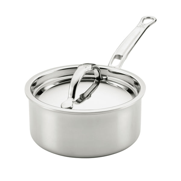 Hestan ProBond® Luxe 1.5-Quart Professional Clad Stainless Steel Saucepan with Lid (31769) - iFoodservice Online