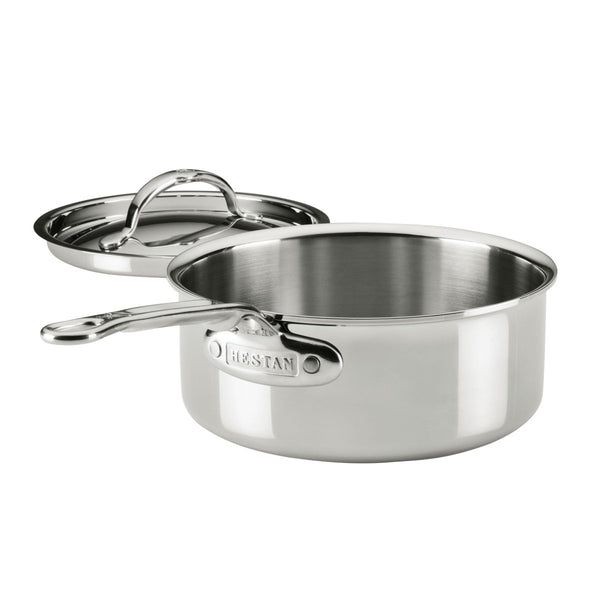 Hestan ProBond® Luxe 2-Quart Professional Clad Stainless Steel Saucepan with Lid (31770) - iFoodservice Online
