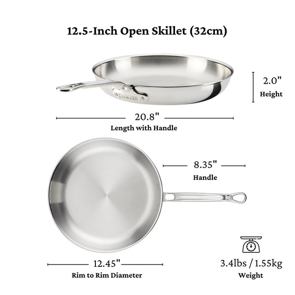 Hestan ProBond® Luxe 3-Piece Skillet Set: (8.5”, 11", and 12.5" skillets) (31766) - iFoodservice Online